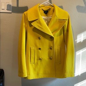 J.Crew Yellow Pea Coat